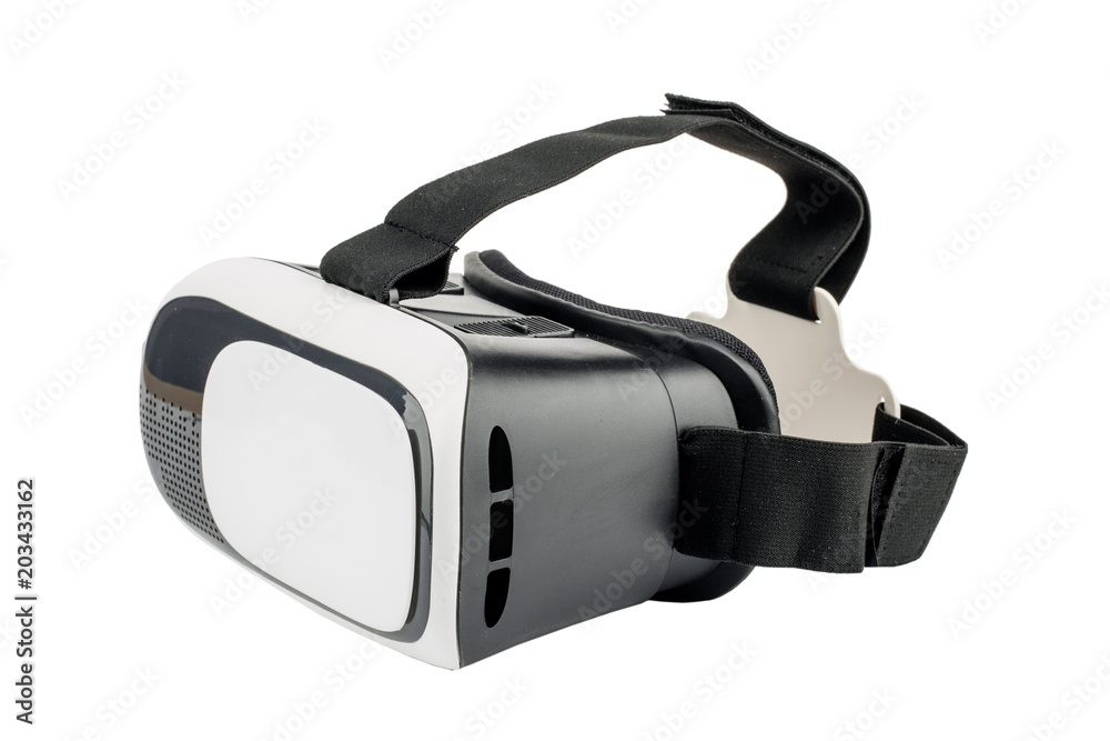 VR virtual reality glasses on white background VR virtual reality glasses on white background