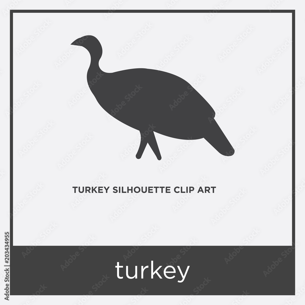 Obraz premium turkey icon isolated on white background