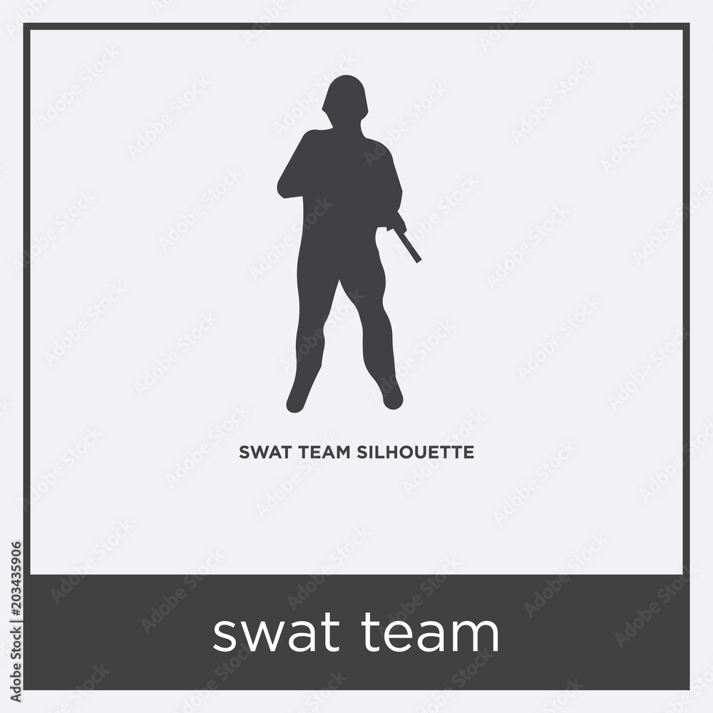 swat team icon isolated on white background swat team icon isolated on white background