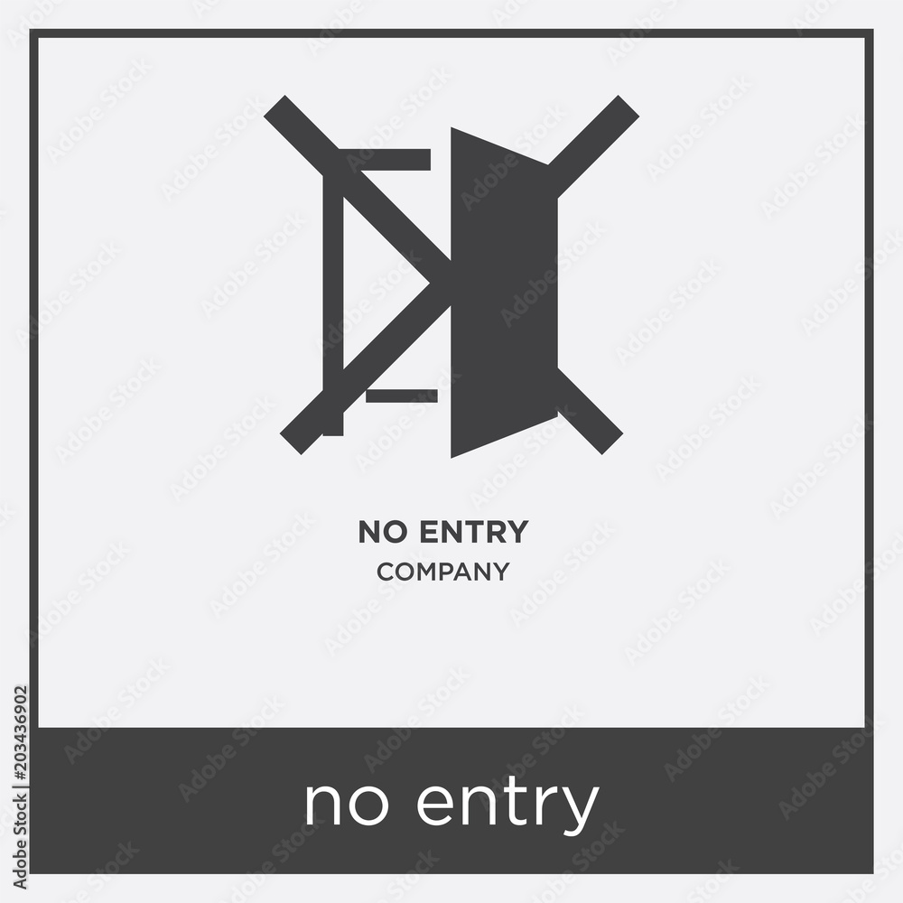 no entry icon isolated on white background no entry icon isolated on white background