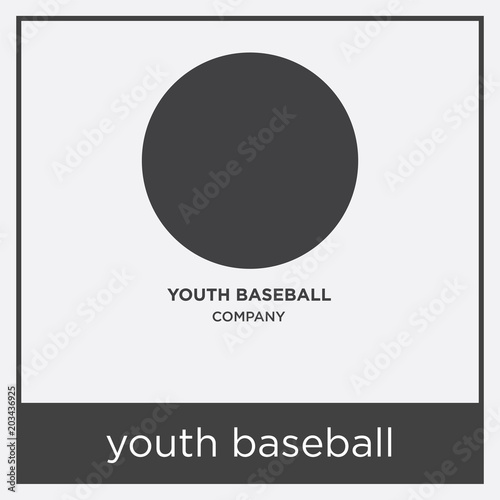 youth baseball icon isolated on white background © vector_best