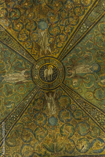 famous Basilica di San Vitale in Ravenna