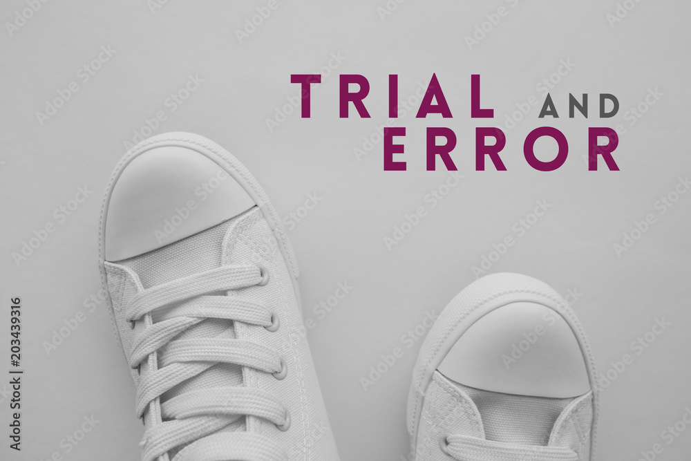 Trial and error problem solving concept Trial and error problem solving concept