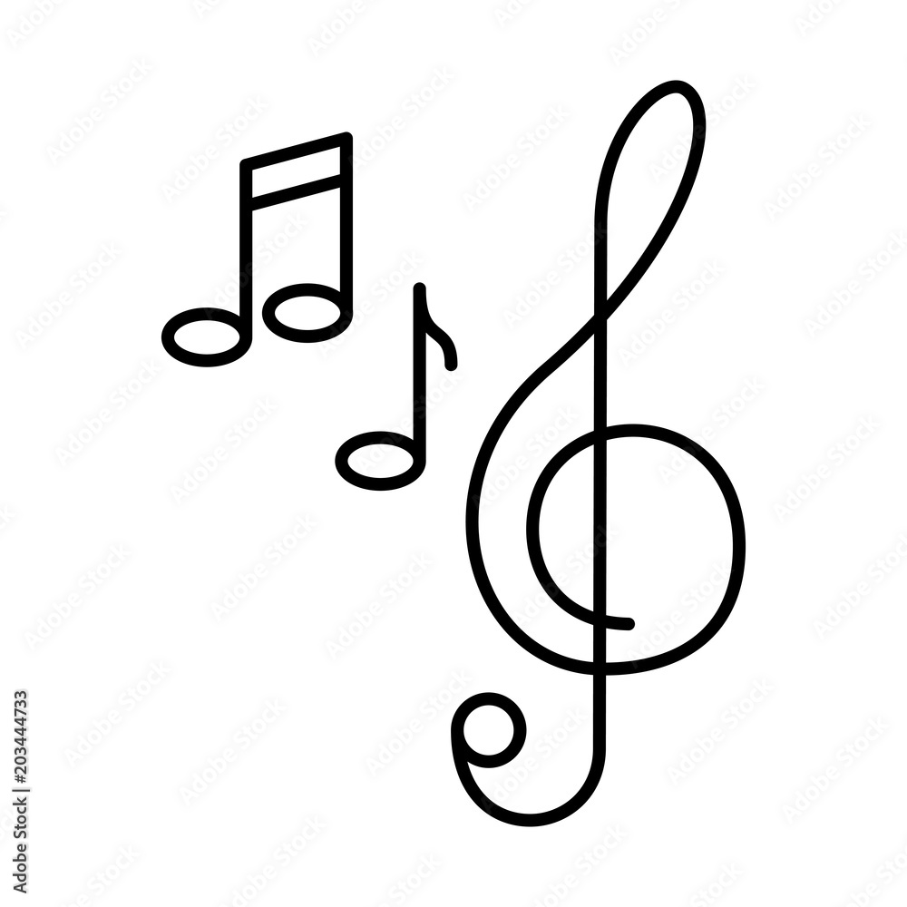 musical notes isolated icon vector illustration design musical notes isolated icon vector illustration design