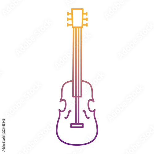 violin musical instrument isolated icon vector illustration design