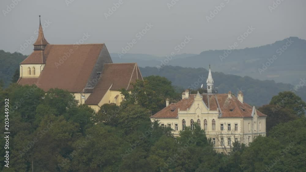 Church on the Hill and Joseph Haltrich High School Church on the Hill and Joseph Haltrich High School