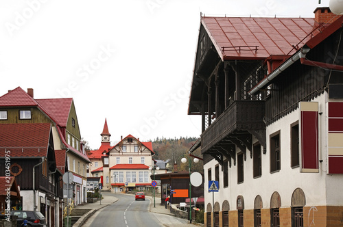 Constitution May 3 street in Karpacz. Poland photo