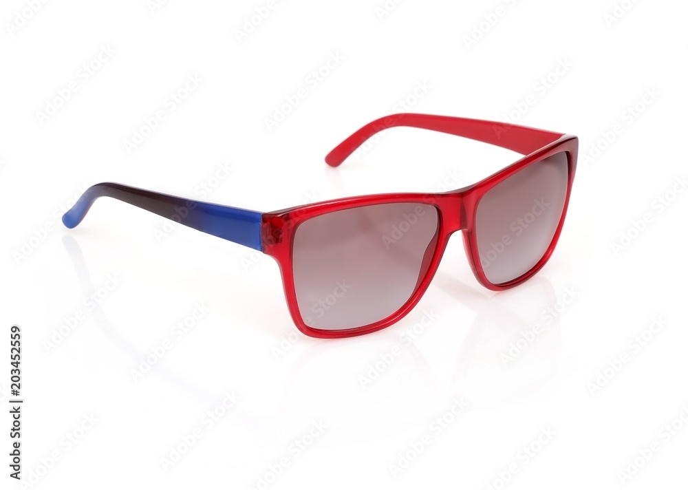 Sunglasses isolated on white background for the design of portraits Sunglasses isolated on white background for the design of portraits