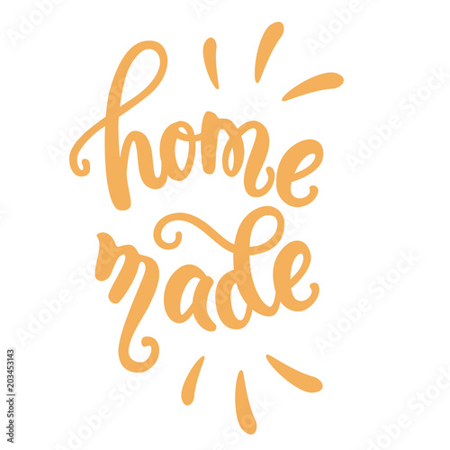 homemade food lettering