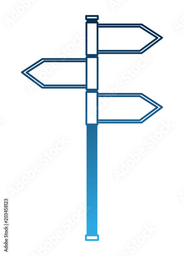 stick with arrows sign vector illustration design