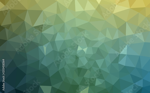 Light Green, Yellow vector low poly layout.