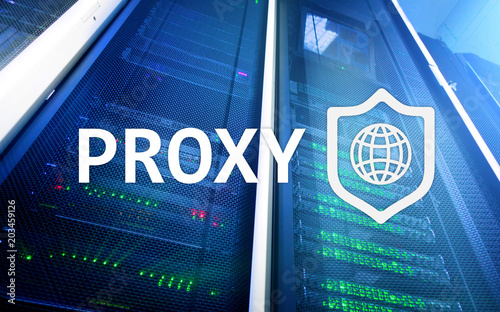 PROXY server, VPN, Virtual Private network technology. Cyber security. photo