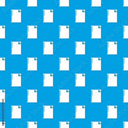 Notebook pattern vector seamless blue repeat for any use