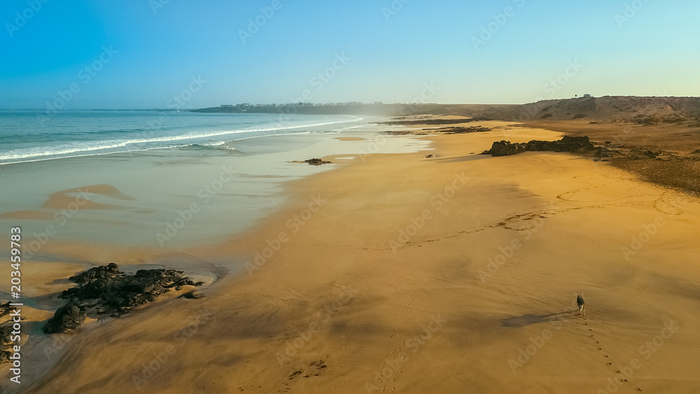 aerial view of deserted beach aerial view of deserted beach