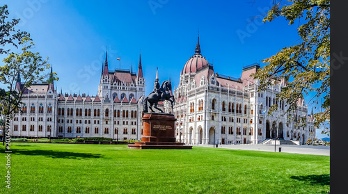 Photography View on historical parliament in Budapest - Hungary