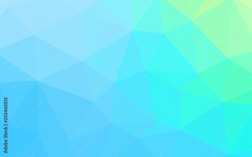 Light Blue, Green vector polygon abstract layout. Light Blue, Green vector polygon abstract layout.