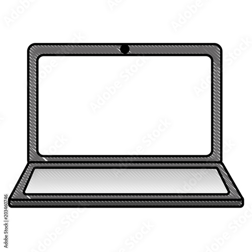 laptop computer gadget digital wireless technology vector illustration © Gstudio