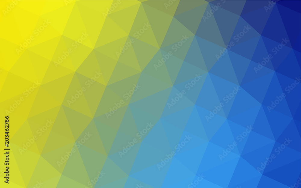 Light Blue, Yellow vector low poly layout. Light Blue, Yellow vector low poly layout.