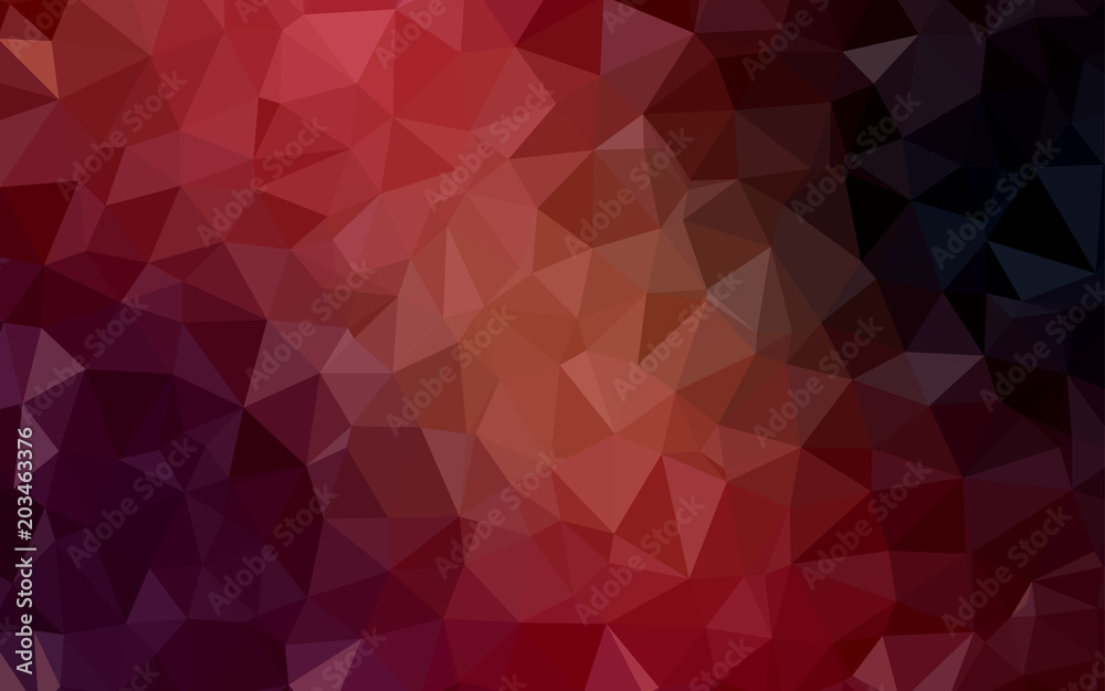 Dark Red vector abstract mosaic pattern. Dark Red vector abstract mosaic pattern.