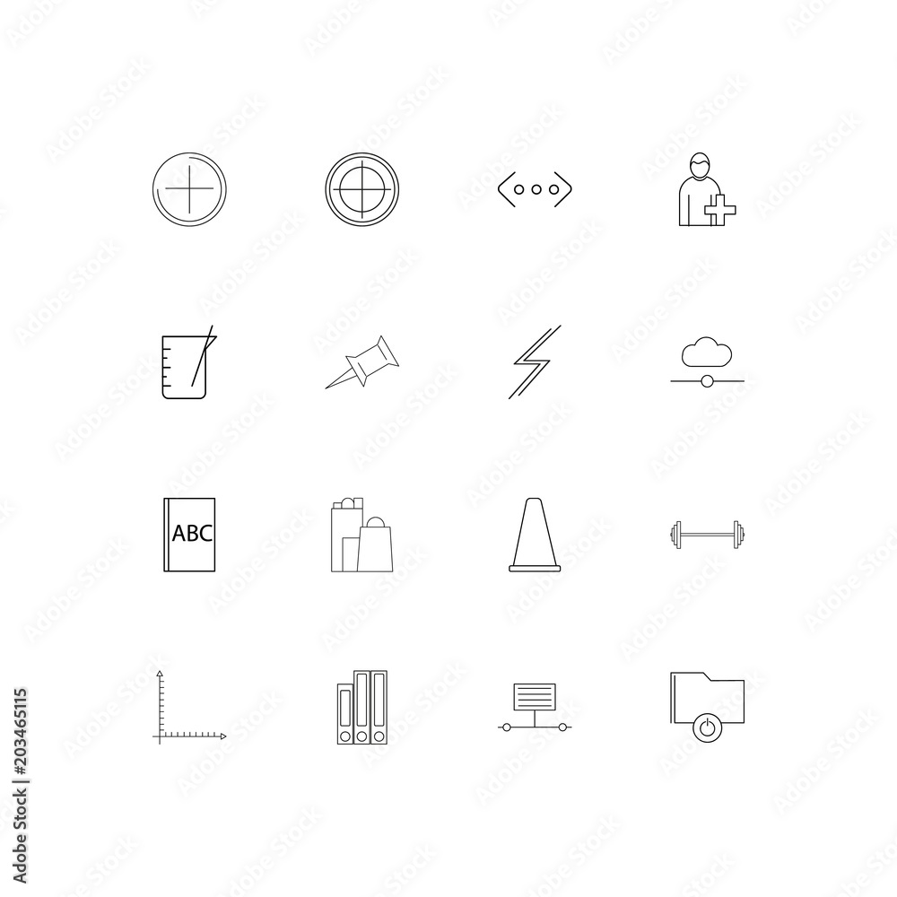 Education And Science linear thin icons set. Outlined simple vector icons Education And Science linear thin icons set. Outlined simple vector icons