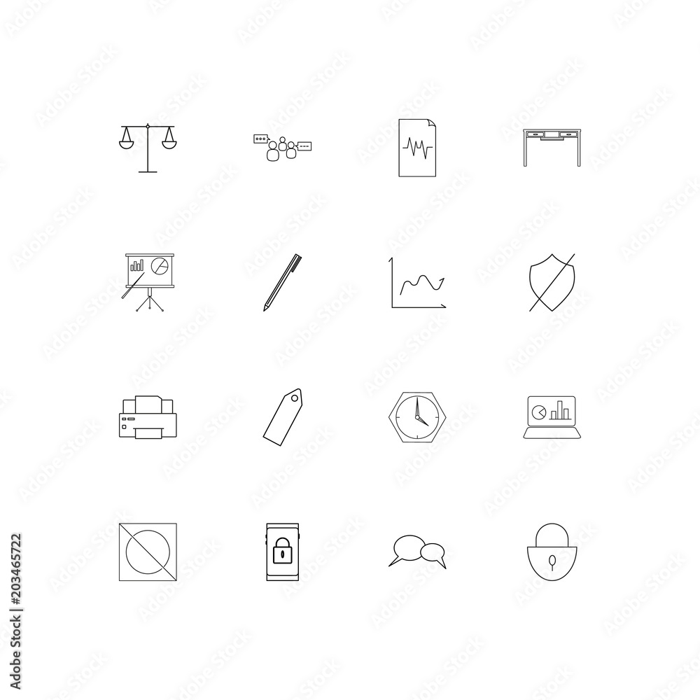Business linear thin icons set. Outlined simple vector icons Business linear thin icons set. Outlined simple vector icons