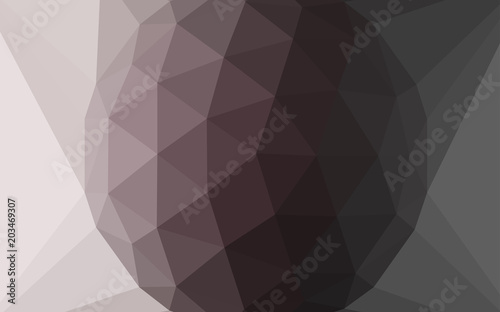 Light Gray vector abstract polygonal pattern with a gem in a centre.
