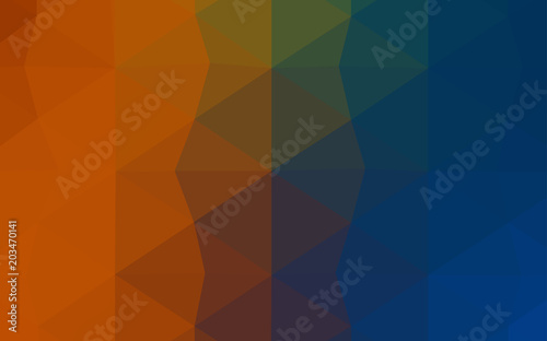 Light Pink, Yellow vector polygonal pattern.