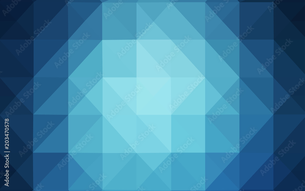 Fototapeta premium Light BLUE vector abstract polygonal template.