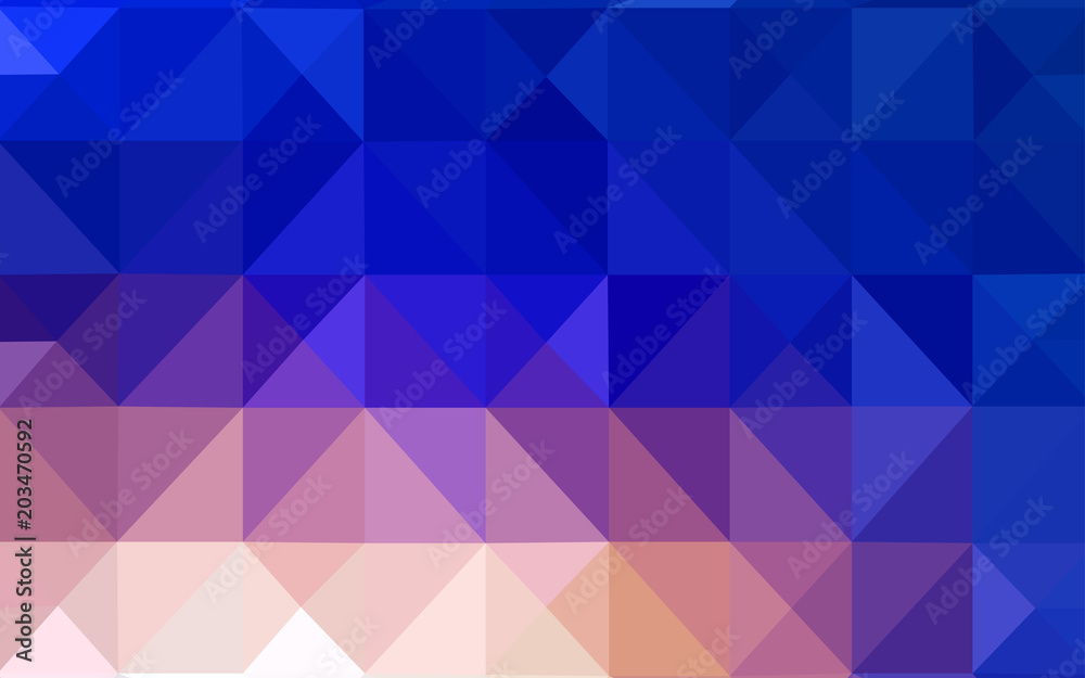 Obraz premium Light Blue, Yellow vector shining triangular cover.