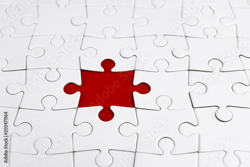 puzzle with missing piece 