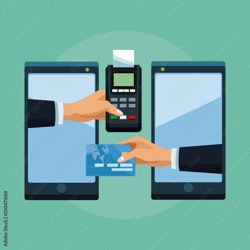 Tranfer money online from smartphone vector illustration graphic design Tranfer money online from smartphone vector illustration graphic design