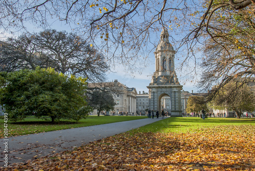 Dublin, Ireland, 27 October 2012: Trinity College University of Dublin photo
