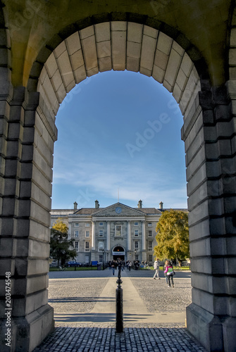 Dublin, Ireland, 27 October 2012: Trinity College University of Dublin photo