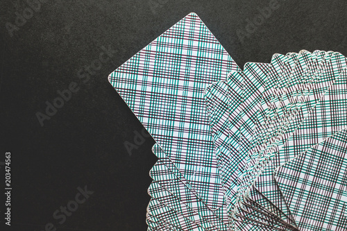 Fotografie A deck of cards face down.