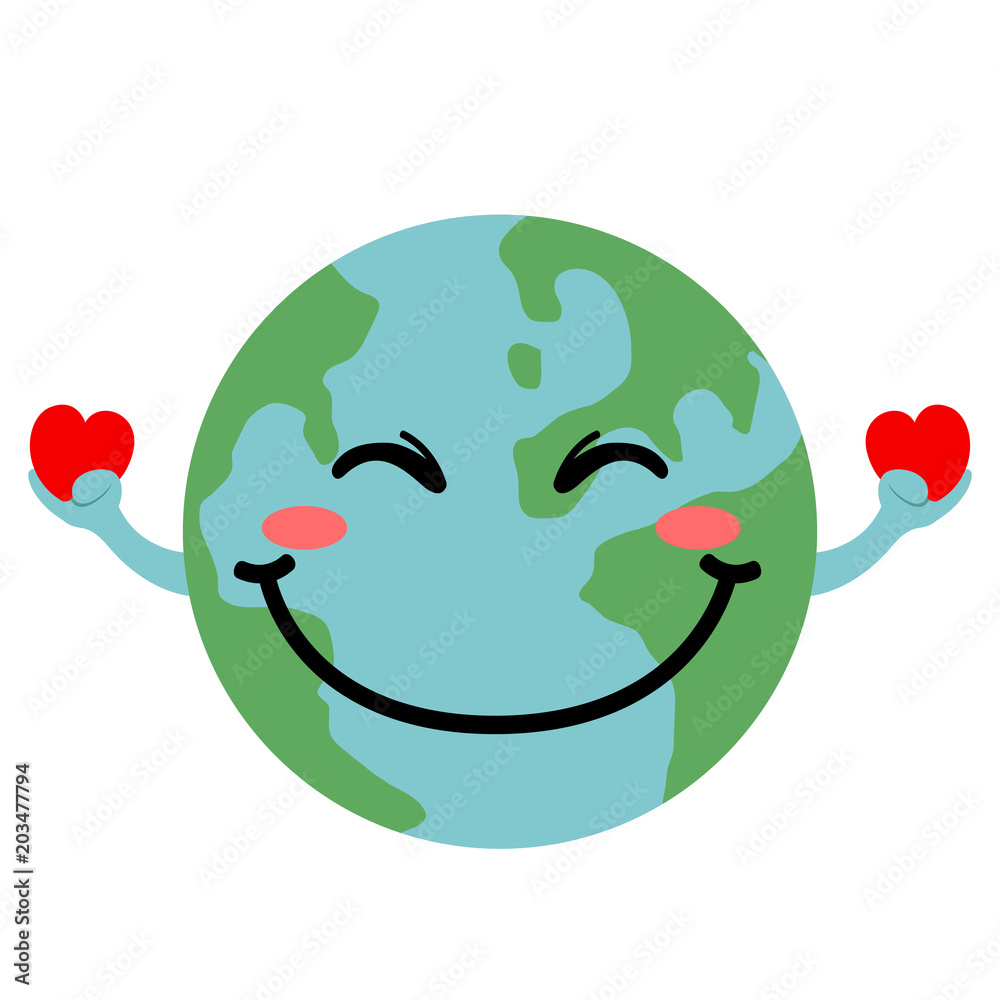 Obraz premium Happy globe image