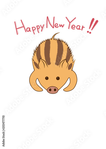 うり坊から新年のご挨拶