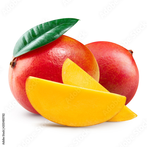 Ripe mango isolated