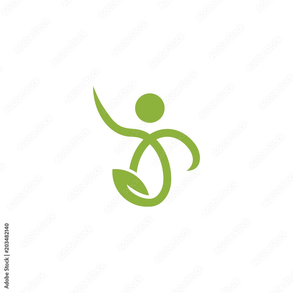 Healthy - vector logo template illustration. Man figure on leaves, Wellness Logo Design . natural health wellness fitness and yoga logo design .Human health logo design . Leaf Wellness Logo Healthy - vector logo template illustration. Man figure on leaves, Wellness Logo Design . natural health wellness fitness and yoga logo design .Human health logo design . Leaf Wellness Logo