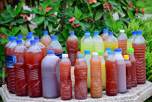Water made with organic fertilizers