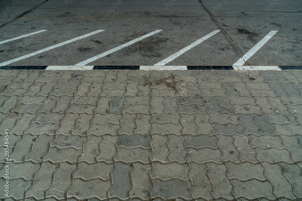 Fototapeta premium Empty bike parking
