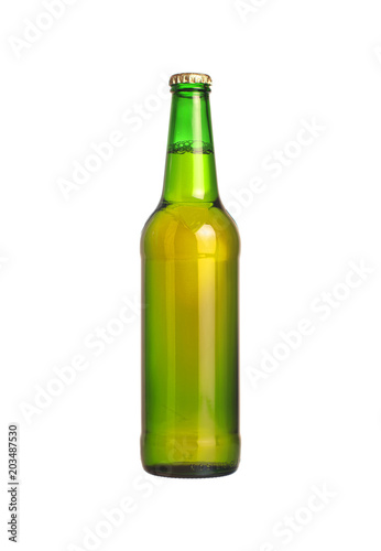 zielona butelka z piwem