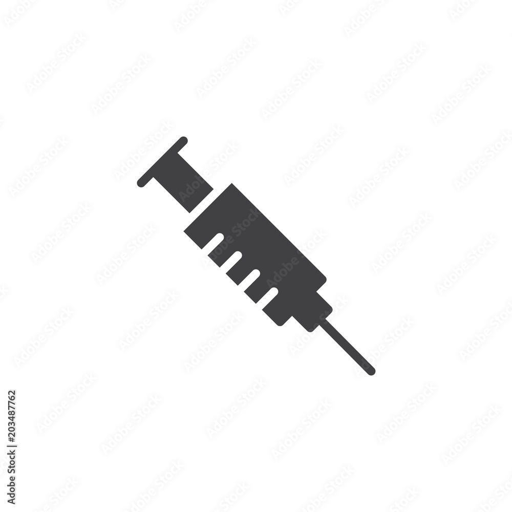 Medical syringe vector icon. filled flat sign for mobile concept and web design. Syringe injection solid icon. Symbol, logo illustration. Pixel perfect vector graphics Medical syringe vector icon. filled flat sign for mobile concept and web design. Syringe injection solid icon. Symbol, logo illustration. Pixel perfect vector graphics