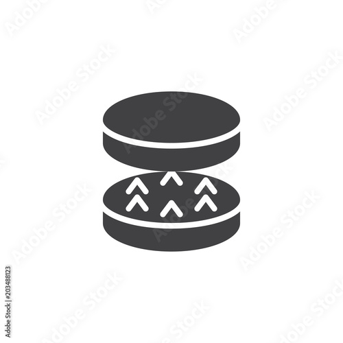 Drugs grinder vector icon. filled flat sign for mobile concept and web design. simple solid icon. Symbol, logo illustration. Pixel perfect vector graphics