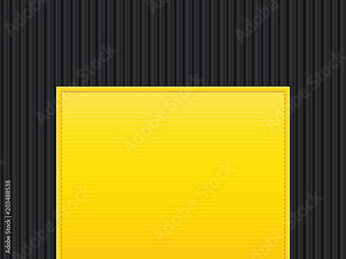 Yellow garage door