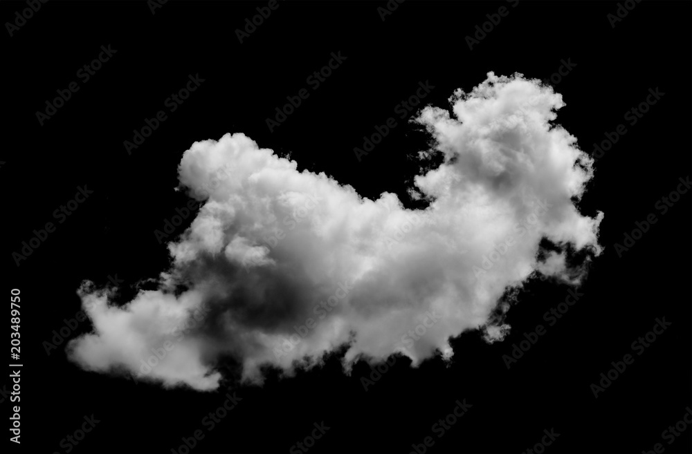 Clouds on black background Clouds on black background