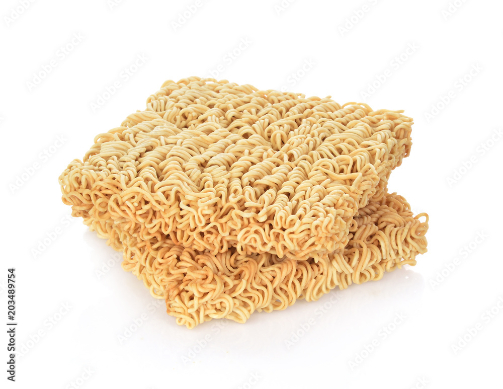 Instant noodles isolated on white background Instant noodles isolated on white background