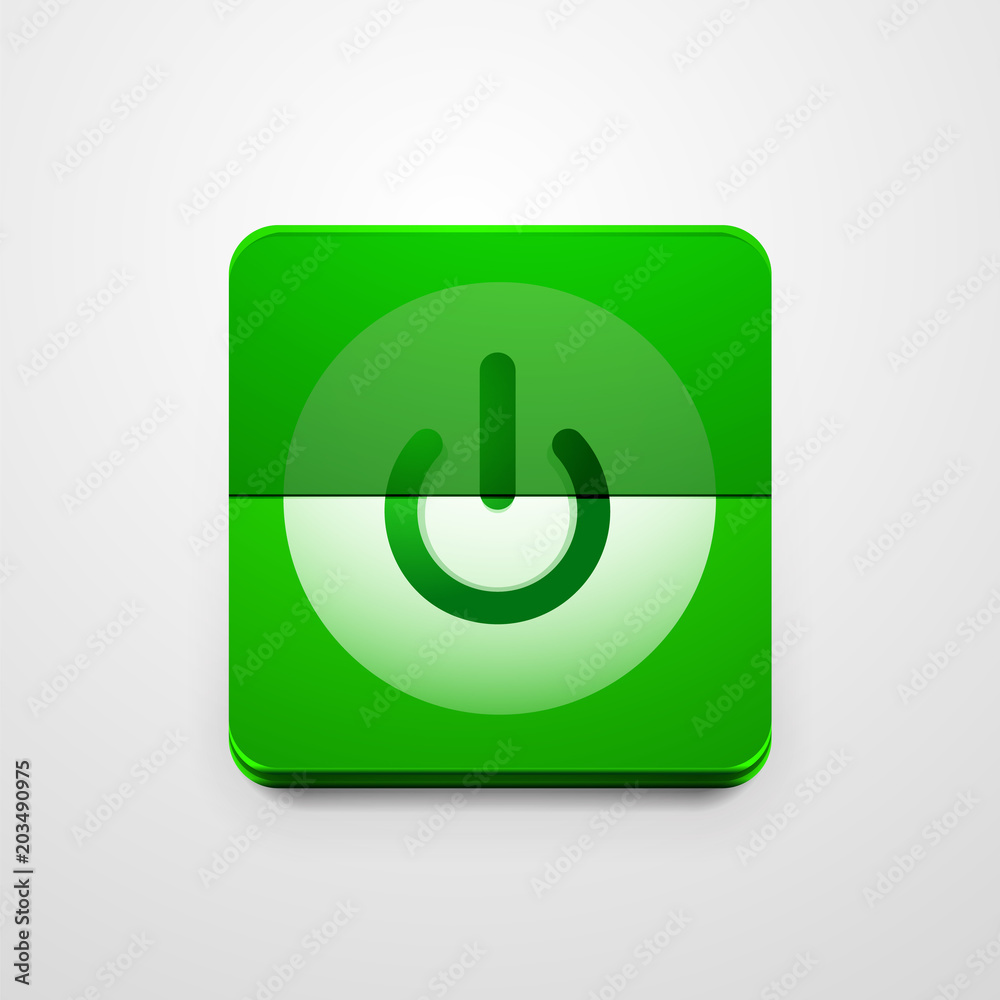 Power button technology logo, digital art techno concept, on off icon Power button technology logo, digital art techno concept, on off icon
