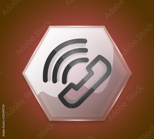 Phone support call center button
