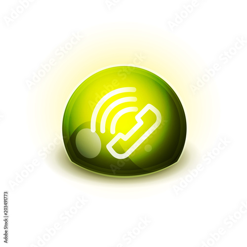 Phone support call center button