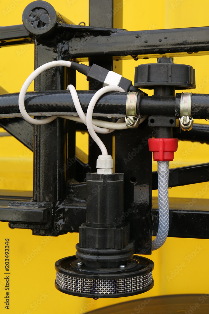 Watering machine. Spray head. Watering machine. Spray head.
